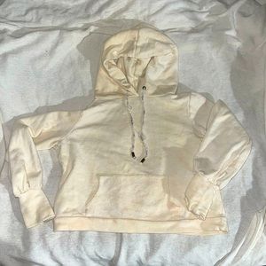 Loveshackfancy Linette Hoodie in Cream XS